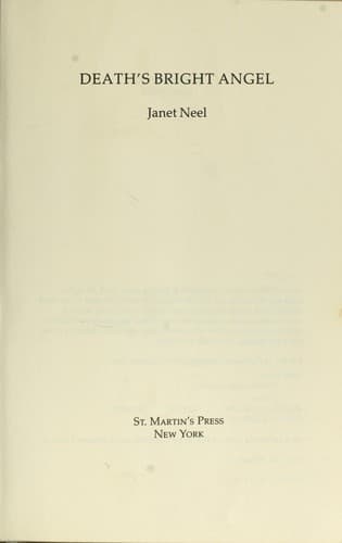 Cover image for Death's bright angel