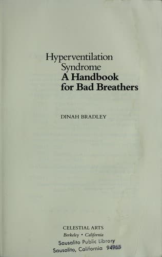 Cover image for Hyperventilation syndrome