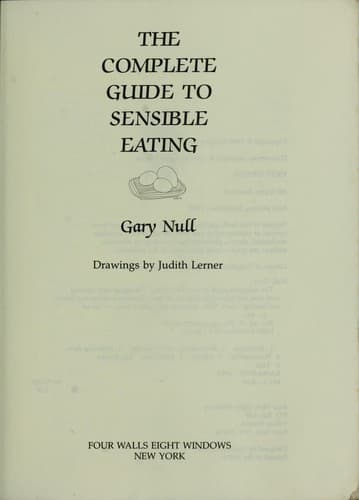Cover image for The complete guide to sensible eating