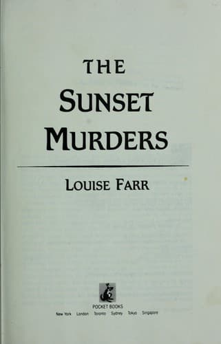 Cover image for The sunset murders