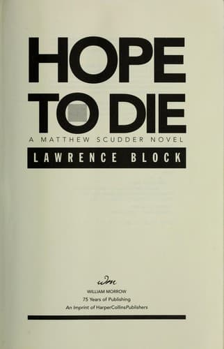 Cover image for Hope to die