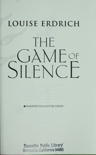 Cover image for The game of silence
