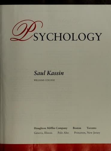 Cover image for Psychology
