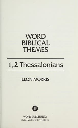 Cover image for 1, 2 Thessalonians