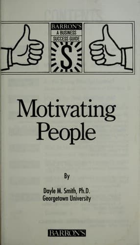 Cover image for Motivating people