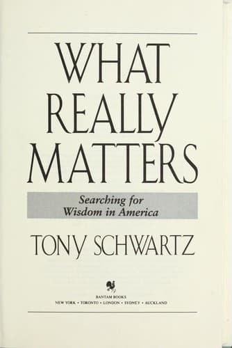 Cover image for What really matters