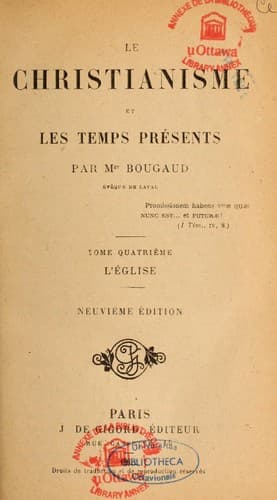 Le christianisme et les temps présents