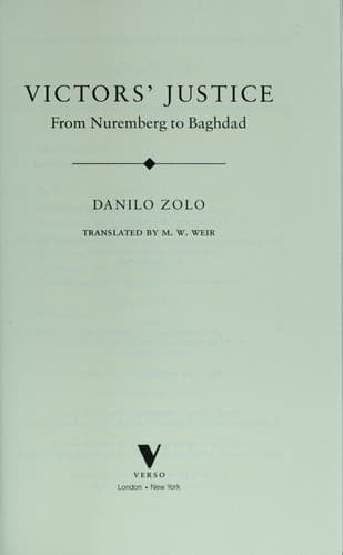 Cover image for Victors' justice