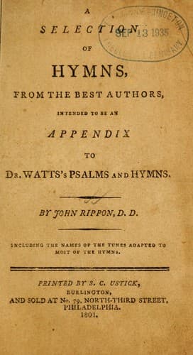 A Selection of hymns from the best authors