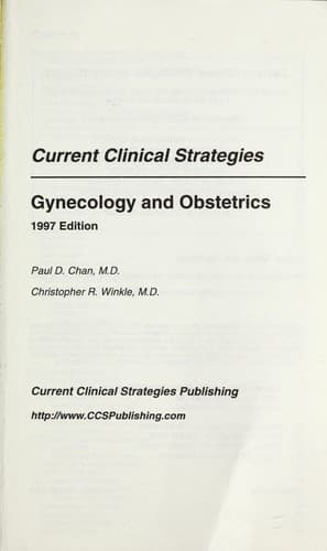 Cover image for Gynecology and Obstetrics