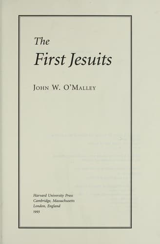 Cover image for The first Jesuits