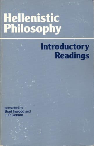 Cover image for Hellenistic Philosophy