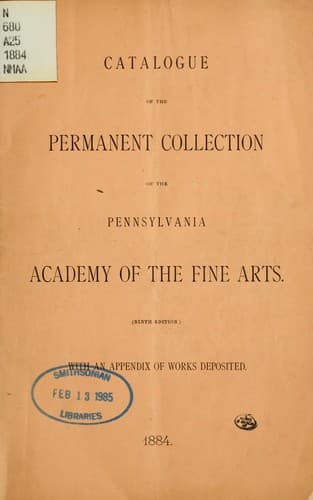 Catalog of the permanent collection of the Pennsylvania Academy of the Fine Arts
