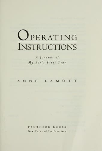 Cover image for Operating instructions