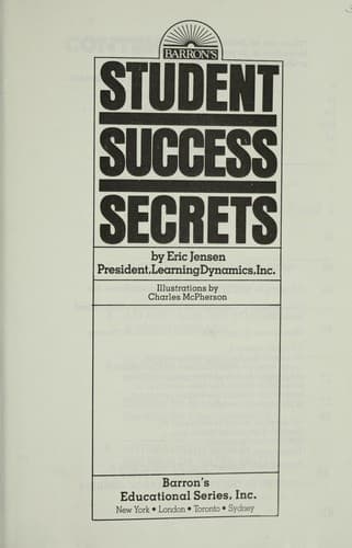 Cover image for Student success secrets