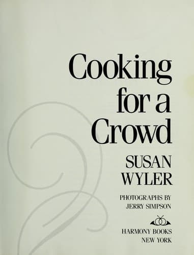 Cover image for Cooking for a crowd