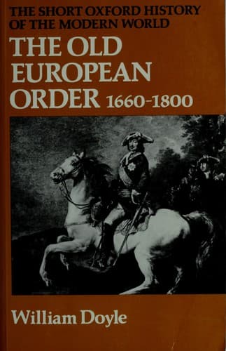 Cover image for The old European order, 1660-1800