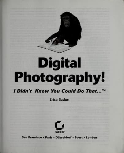 Cover image for Digital photography!