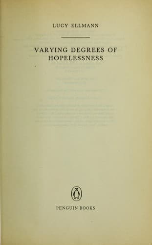 Cover image for Varying degrees of hopelessness