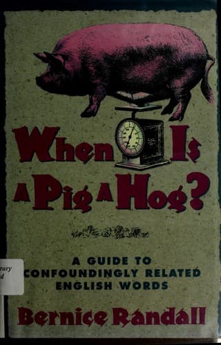 Cover image for When is a pig a hog?