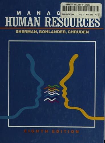 Cover image for Managing human resources