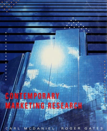 Cover image for Contemporary marketing research