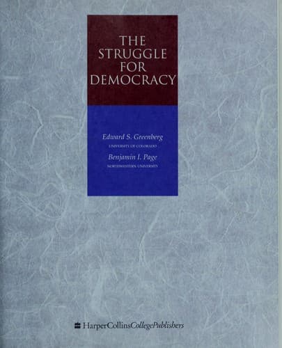 Cover image for The struggle for democracy