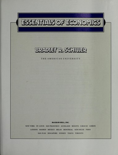 Cover image for Essentials of economics