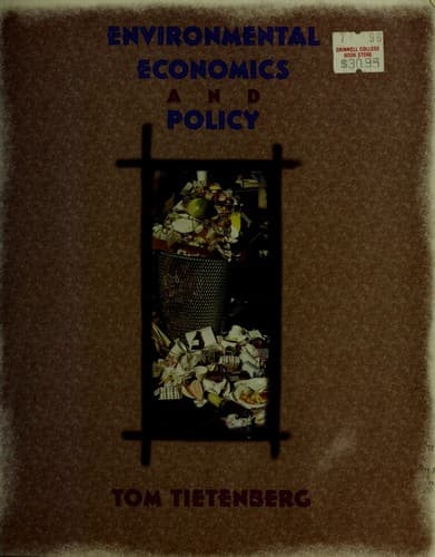 Cover image for Environmental economics and policy