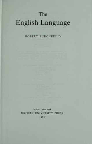 Cover image for The English language
