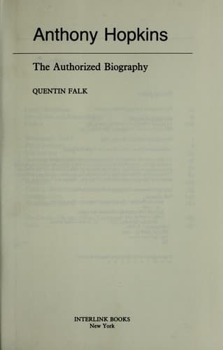 Cover image for Anthony Hopkins