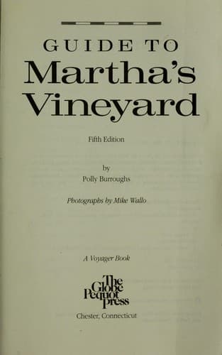 Cover image for Guide to Martha's Vineyard