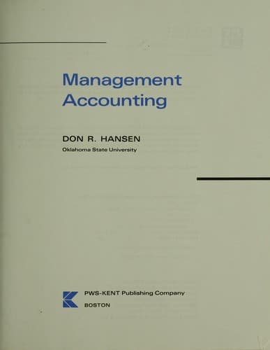 Cover image for Management accounting
