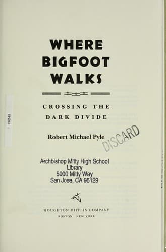Cover image for Where Bigfoot walks