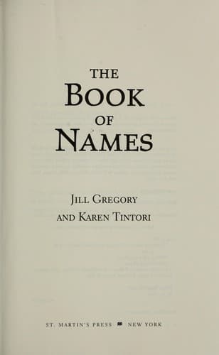 Cover image for The Book of Names