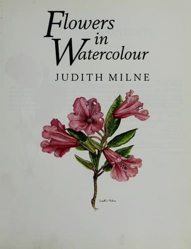 Cover image for Flowers in watercolour