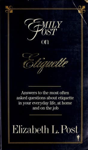 Cover image for Emily Post on etiquette
