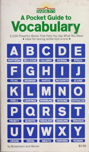 Cover image for A pocket guide to vocabulary