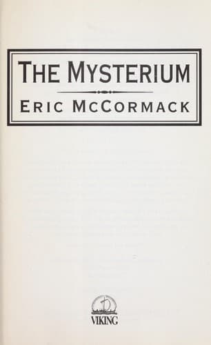 Cover image for The mysterium