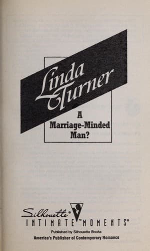 Cover image for A marriage-minded man?