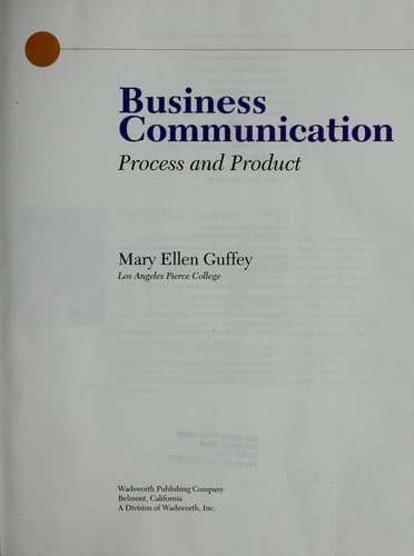 Cover image for Business Communication