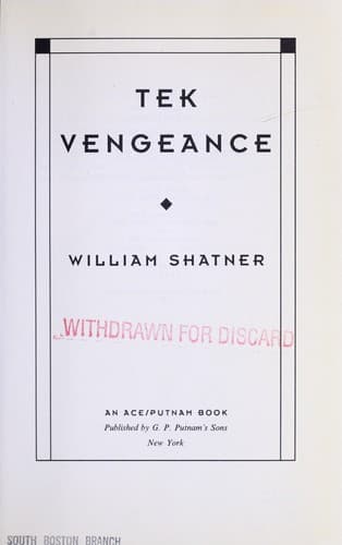Cover image for Tek vengeance