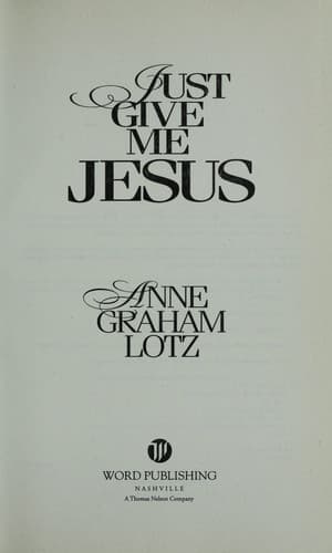 Cover image for Just give me Jesus