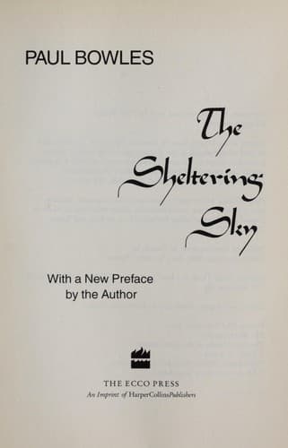 Cover image for The sheltering sky