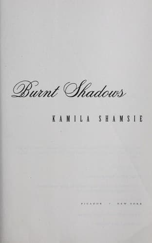 Cover image for Burnt shadows