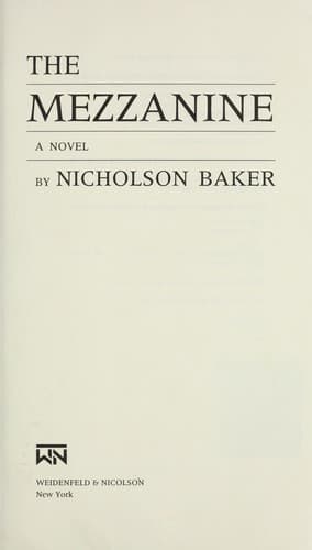 Cover image for The mezzanine