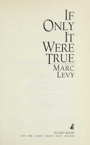 Cover image for If only it were true