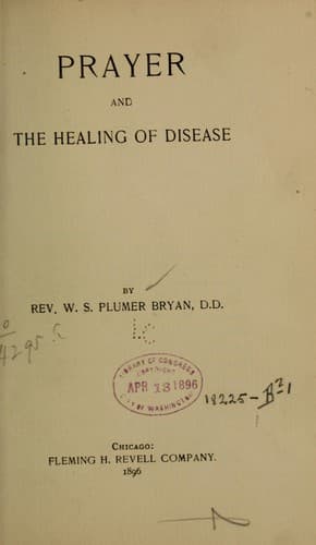 Prayer and the healing of disease