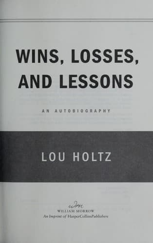 Cover image for Wins, losses, and lessons
