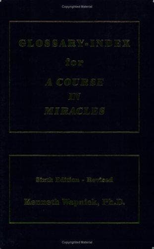 Cover image for Glossary-index for a course in miracles